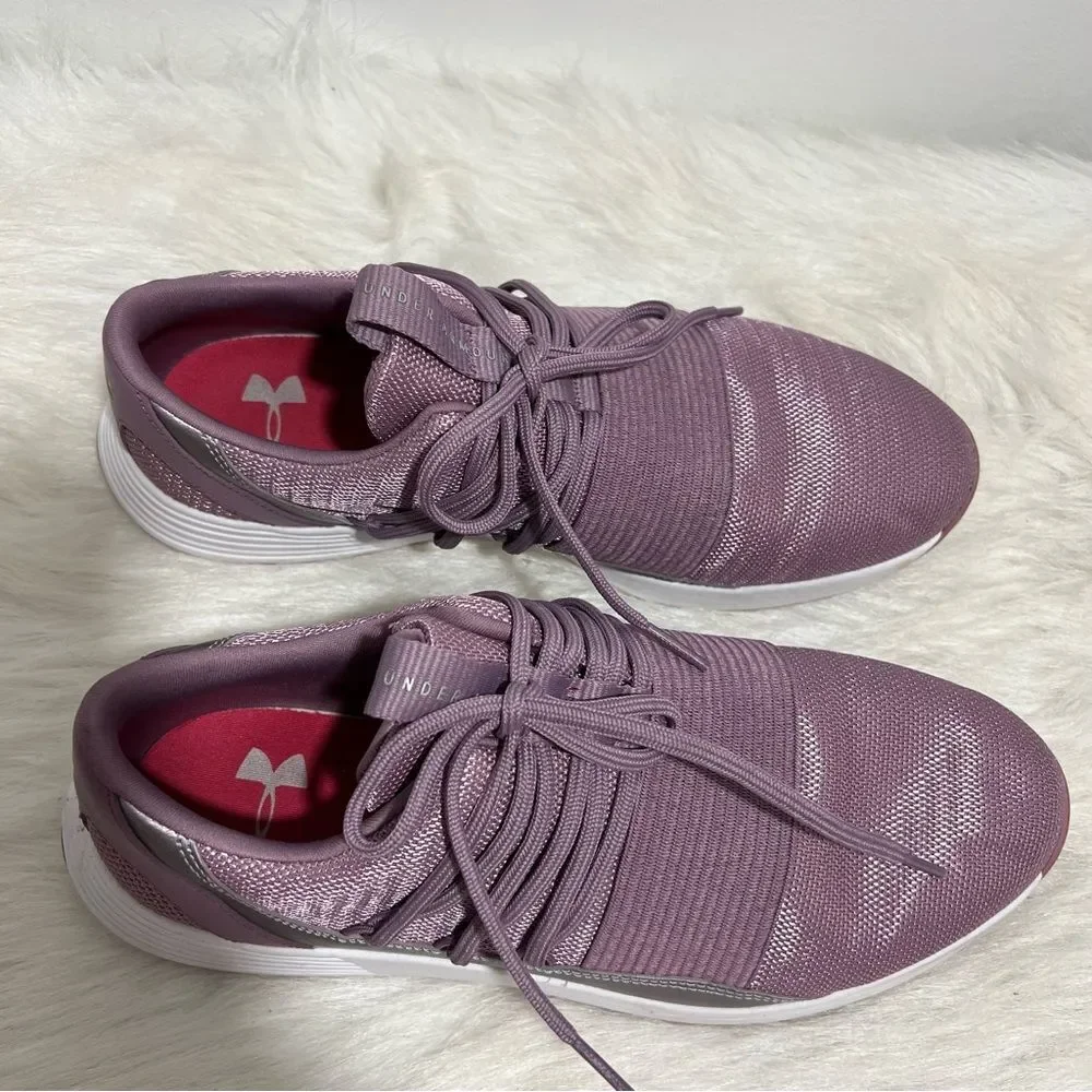 Under Armour Purple Lightweight Breathable Lace Up Running Shoes‎ -- BB167